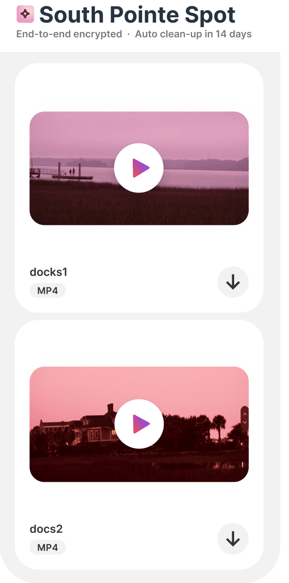 Image of the same videos in a Space