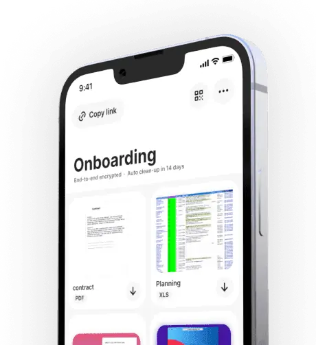 Image of a Space sharing onboarding documents with that hired person